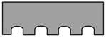 U notch (round notch)
